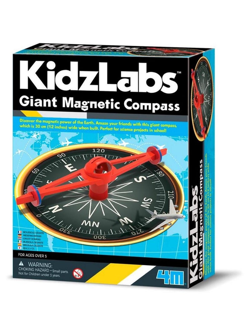 Kit éducatif : Boussole magnétique géante Multicolore - Kiabi