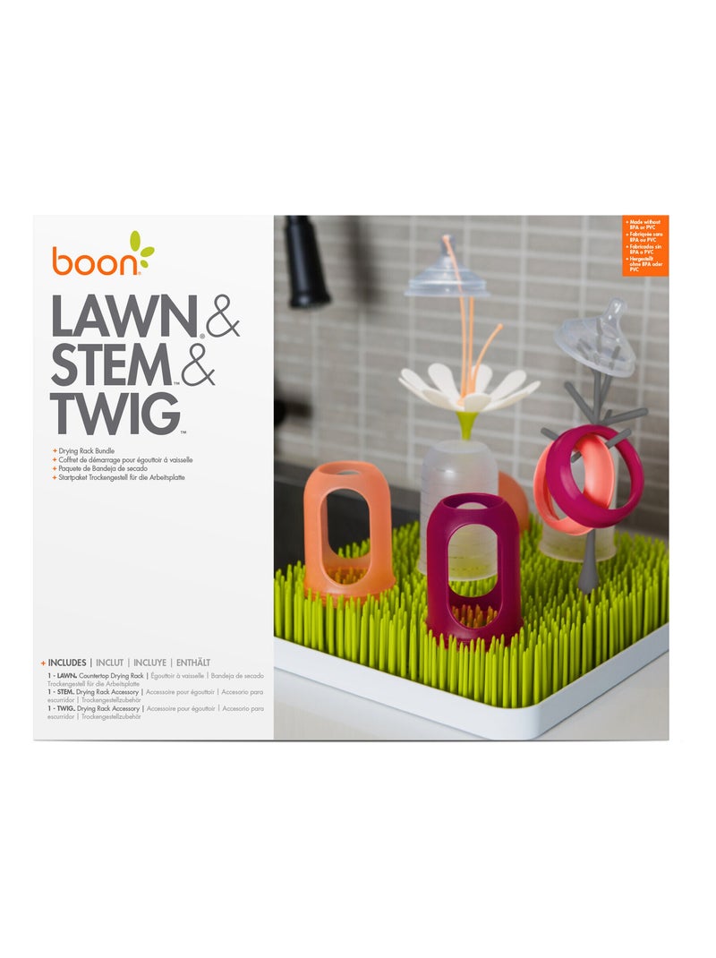 Kit égouttoirs - comprend un grand égouttoir et deux accessoires arbre et fleur Multicolore - Kiabi