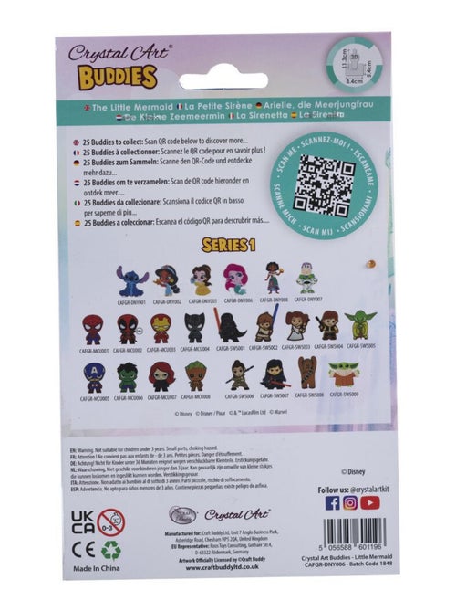 Kit figurine en bois à diamanter - Ariel La petite Sirène Disney - 11 cm - Kiabi