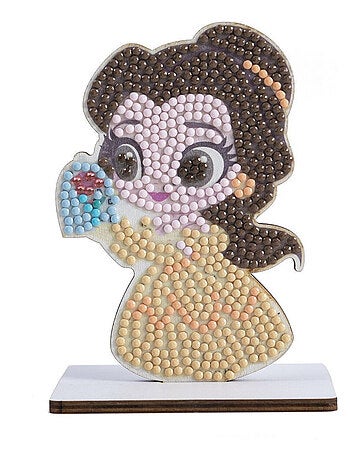 Kit figurine en bois à diamanter - Belle Disney - 11 cm