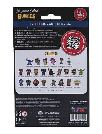 Kit figurine en bois à diamanter - Dark Vador Star Wars - 11 cm