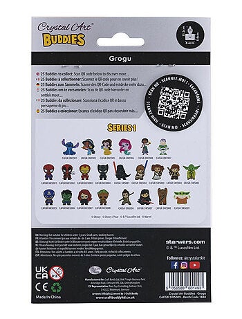 Kit figurine en bois à diamanter - Grogu The Mandalorian Star Wars - 11 cm