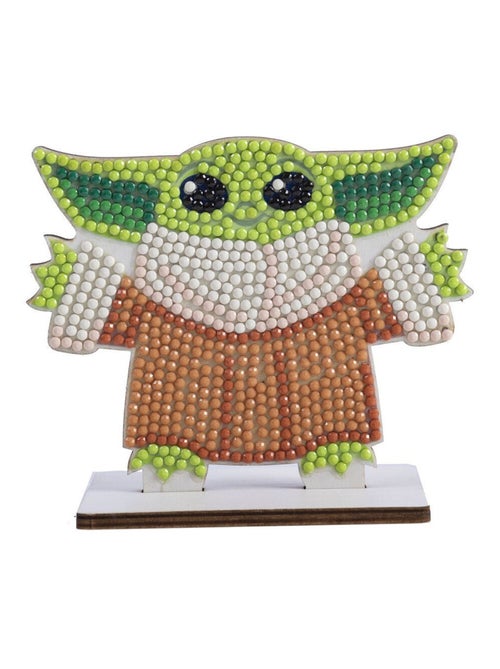 Kit figurine en bois à diamanter - Grogu The Mandalorian Star Wars - 11 cm - Kiabi