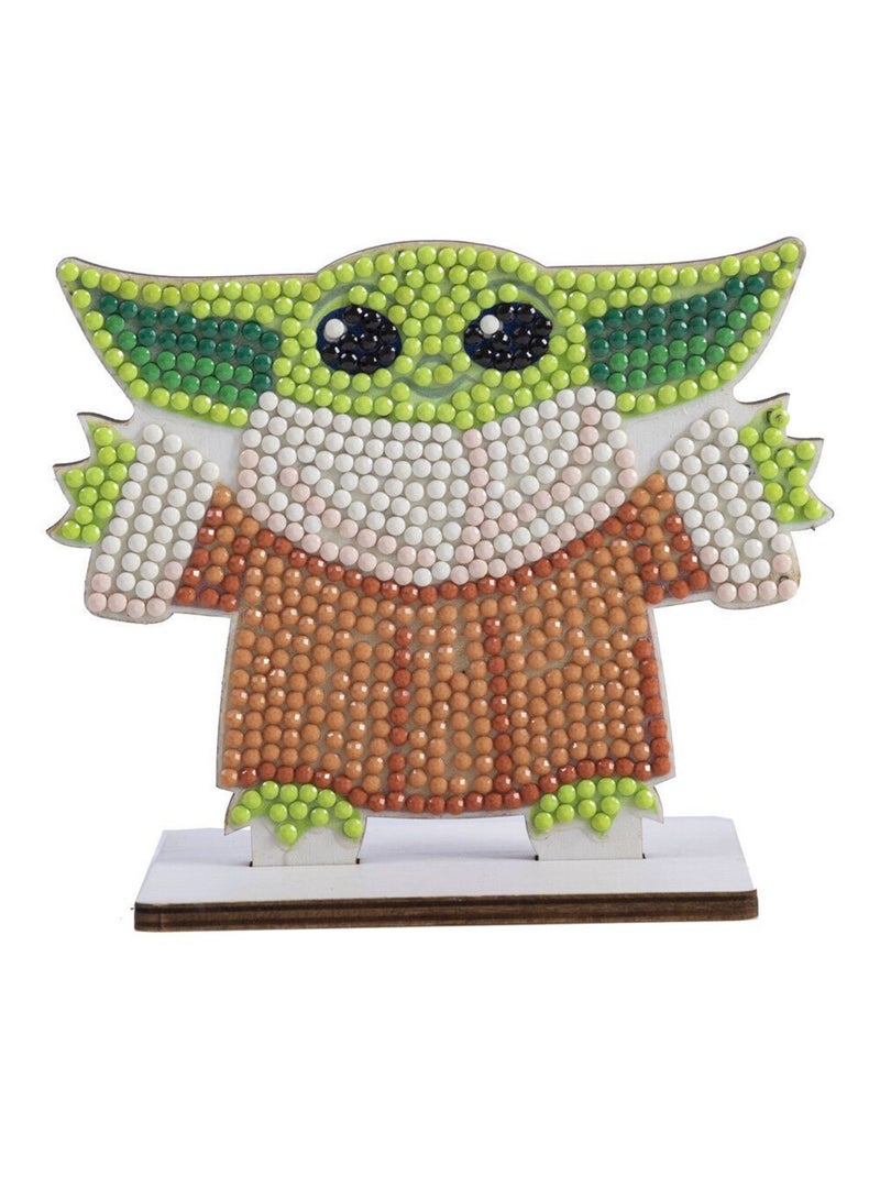 Kit figurine en bois à diamanter - Grogu The Mandalorian Star Wars - 11 cm N/A - Kiabi