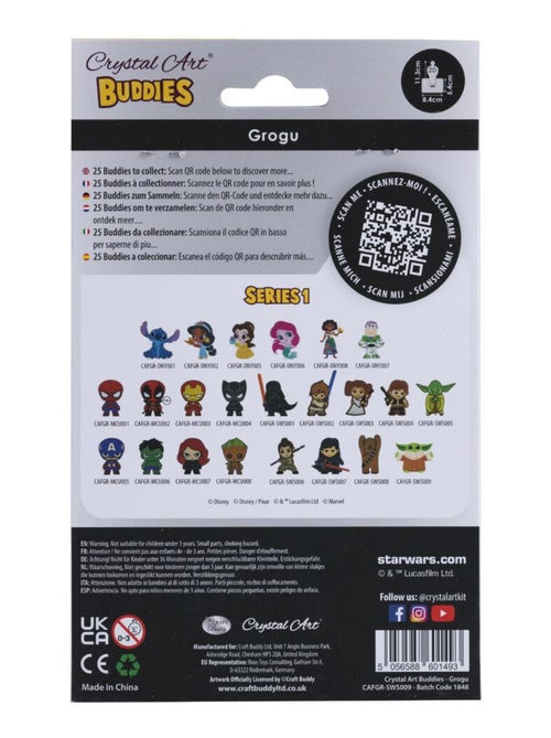 Kit figurine en bois à diamanter - Grogu The Mandalorian Star Wars - 11 cm - Kiabi