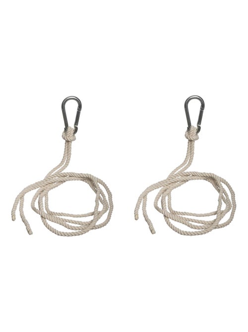 Kit fixation pour hamac avec cordes et mousquetons - Kiabi
