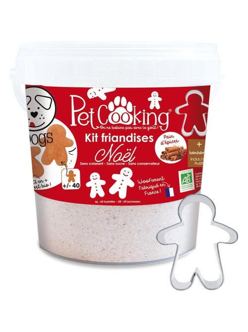 Kit friandises de Noël pour chien au pain d'épices - PetCooking - Kiabi