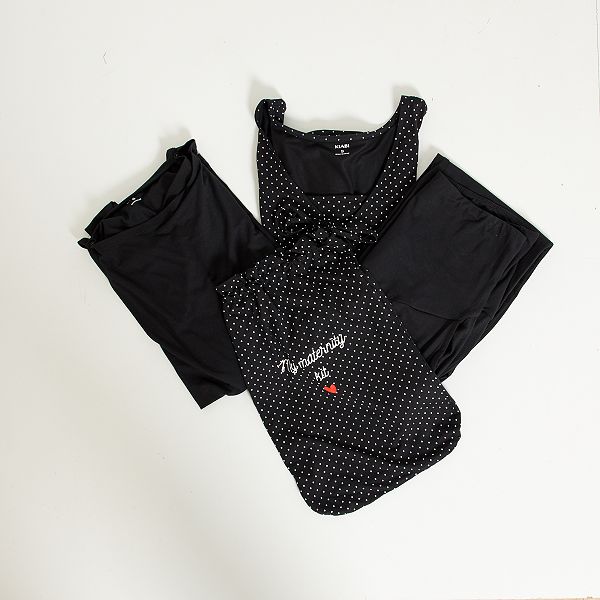 Kit Grossesse T Shirt Gilet Pantalon Pantalon De Grossesse Noir Kiabi 30 00