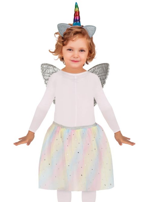 Kit Licorne : Bandeau, ailes et tutu - Kiabi