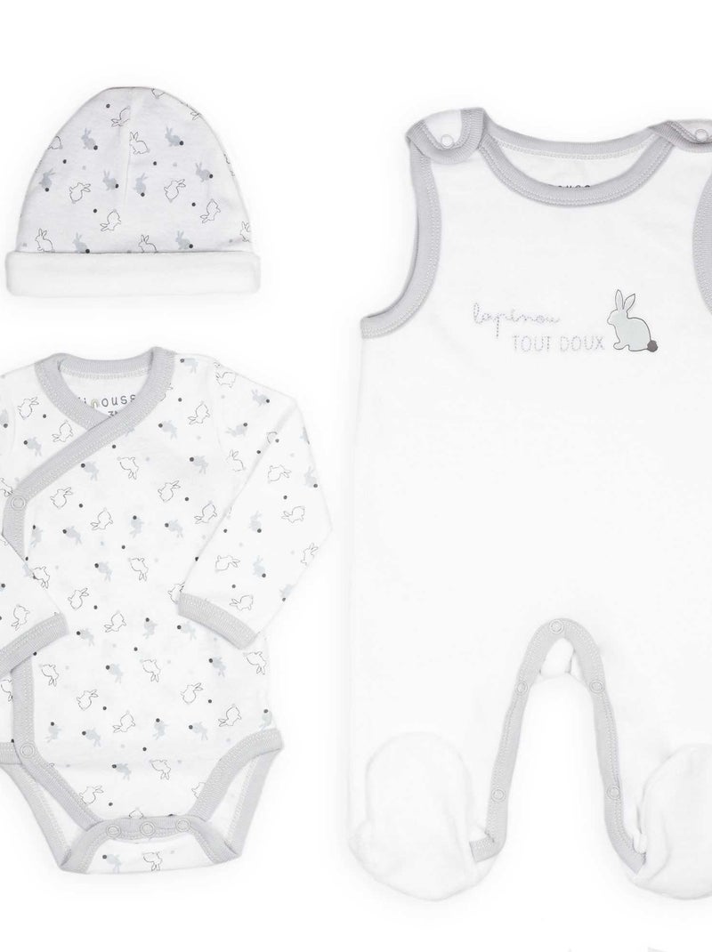 Kit naissance 3 pièces Blanc - Kiabi