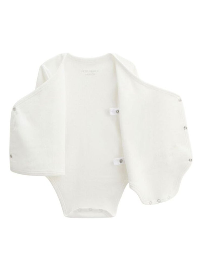 Kit naissance 3 pièces pyjama, body et doudou bébé Baby Panda Ecru - Kiabi