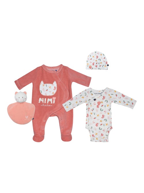Kit naissance 4 pièces Rachida Sucre d'Orge - Kiabi