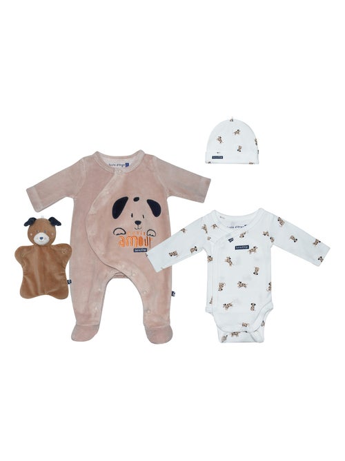 Kit naissance 4 pièces Ricky Sucre d'Orge - Kiabi