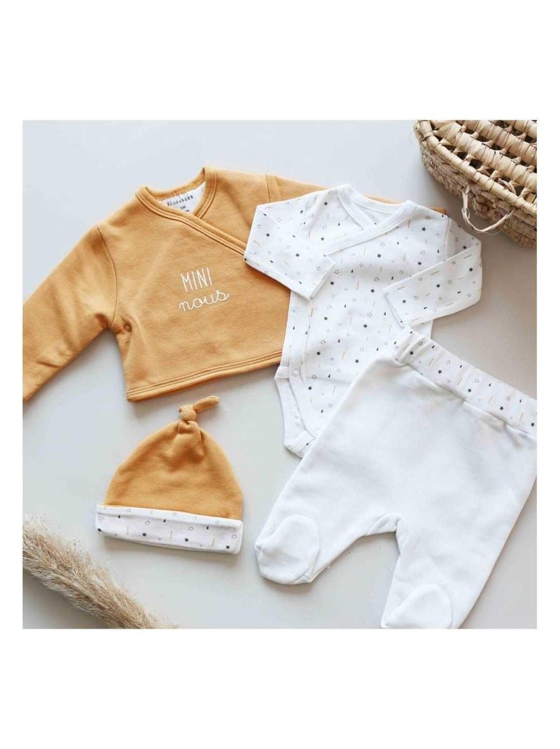 Kit Naissance Bébé 4 Pièces Moutarde - Kiabi