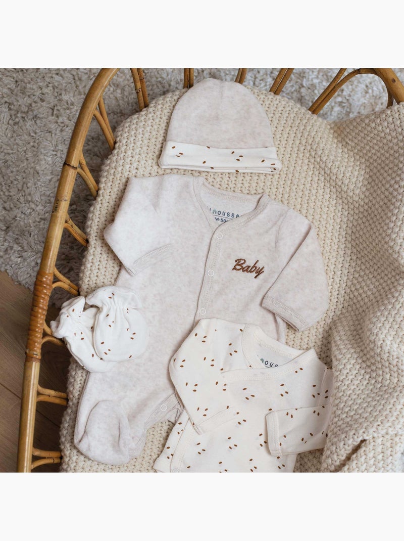 Kit Naissance Bébé Beige - Kiabi