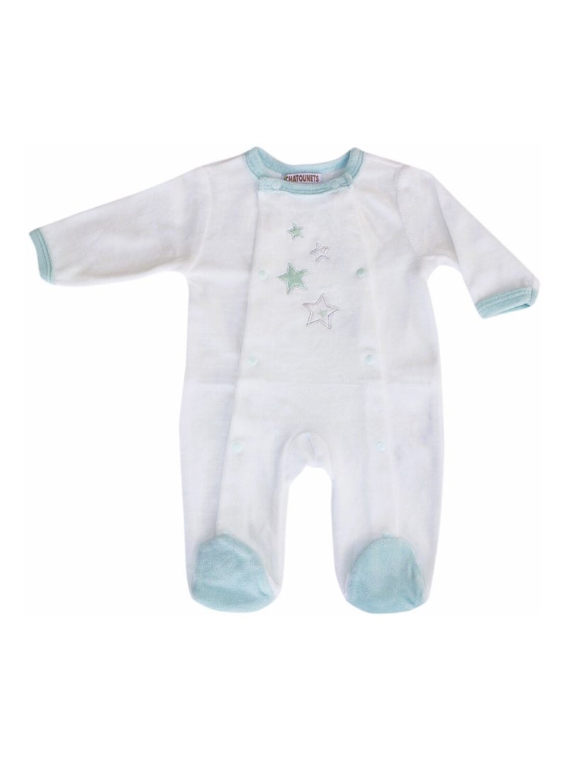 Kit Naissance bébé Bleu Les Chatounets Blanc Bleu - Kiabi