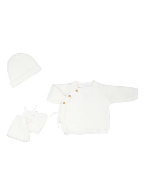 Kit naissance bébé en maille - Kiabi