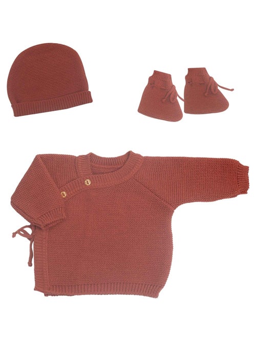 Kit naissance bébé en maille - Kiabi