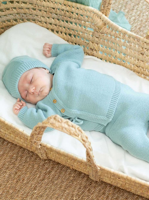 Kit naissance bébé en maille - Kiabi