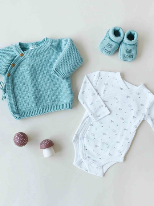 Kit naissance bébé en maille - Kiabi