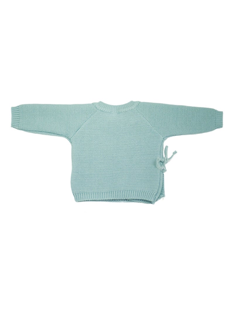 Kit naissance bébé en maille Vert - Kiabi