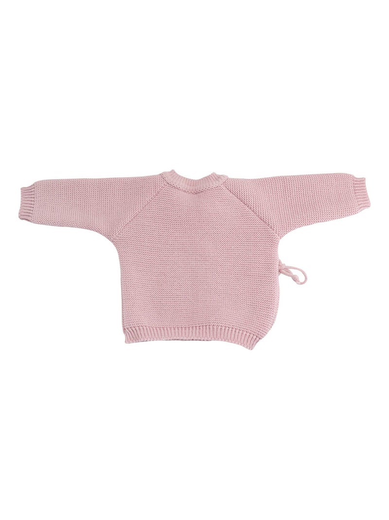 Kit naissance bébé en maille Vieux rose - Kiabi
