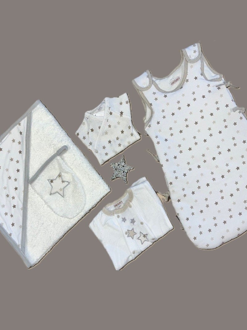 Kit Naissance bébé Gris Les Chatounets Blanc Gris - Kiabi