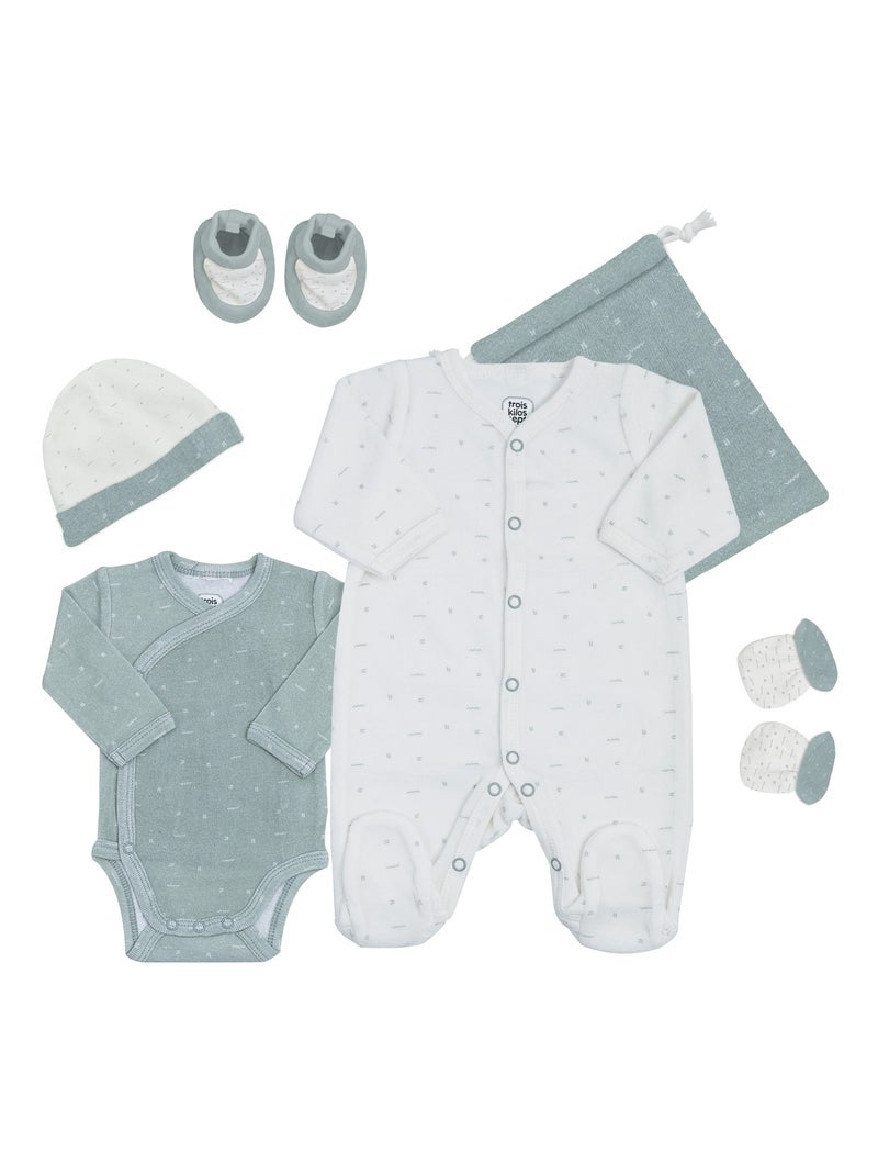 kit naissance bébé Vert Sauge - Kiabi