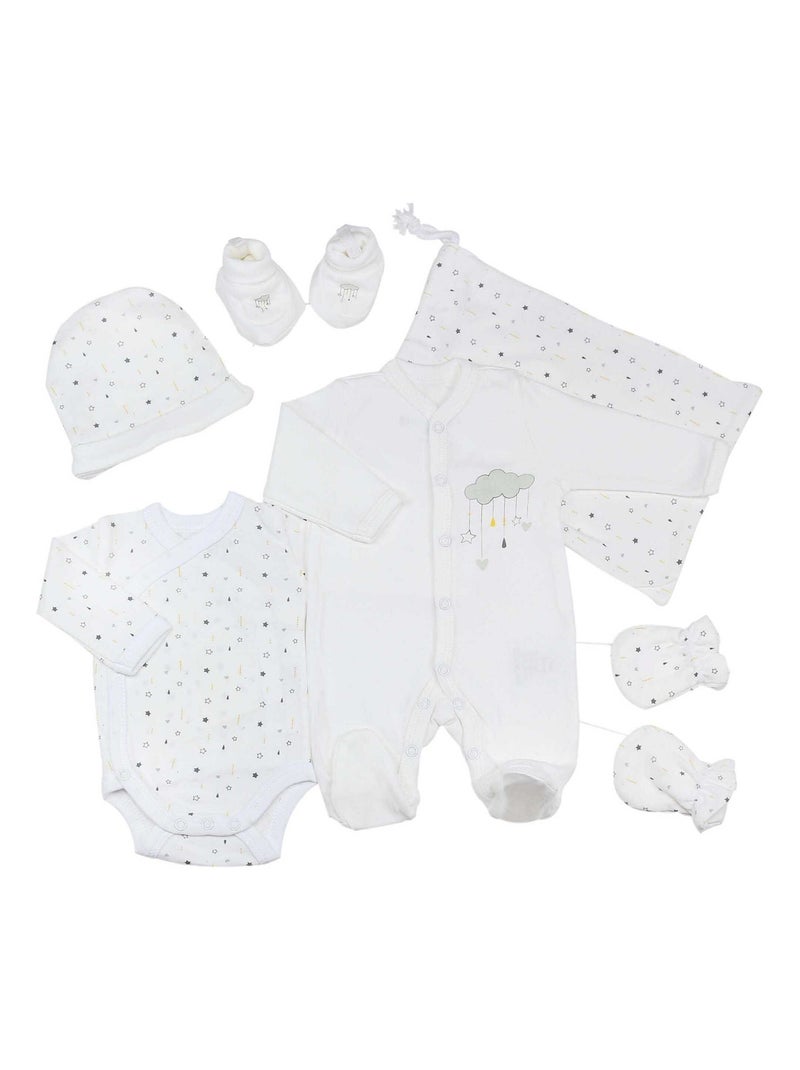 kit naissance en coton Blanc - Kiabi