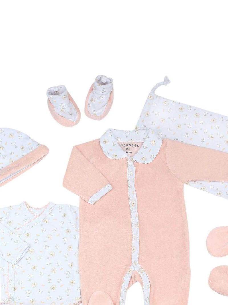 Kit naissance fille Oeko-tex Rose - Kiabi