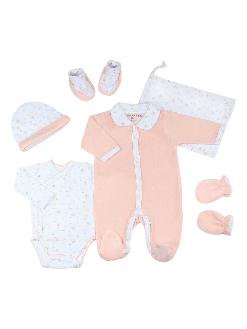 Kit naissance fille OEKO TEX STANDARD 100 Rose Kiabi 29.99