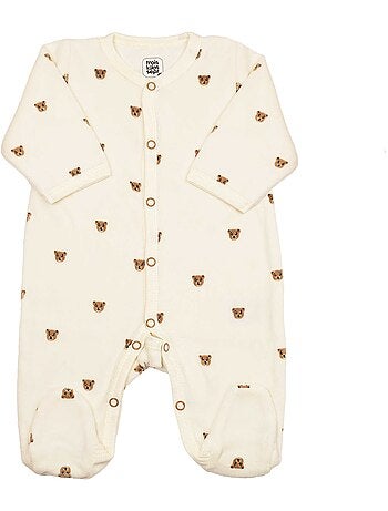 Kit naissance ours moka - ensemble naissance 6 pièces