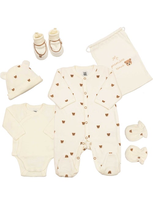 Kit naissance ours moka - ensemble naissance 6 pièces - Kiabi Kit naissance ours moka - ensemble naissance 6 pièces - Kiabi