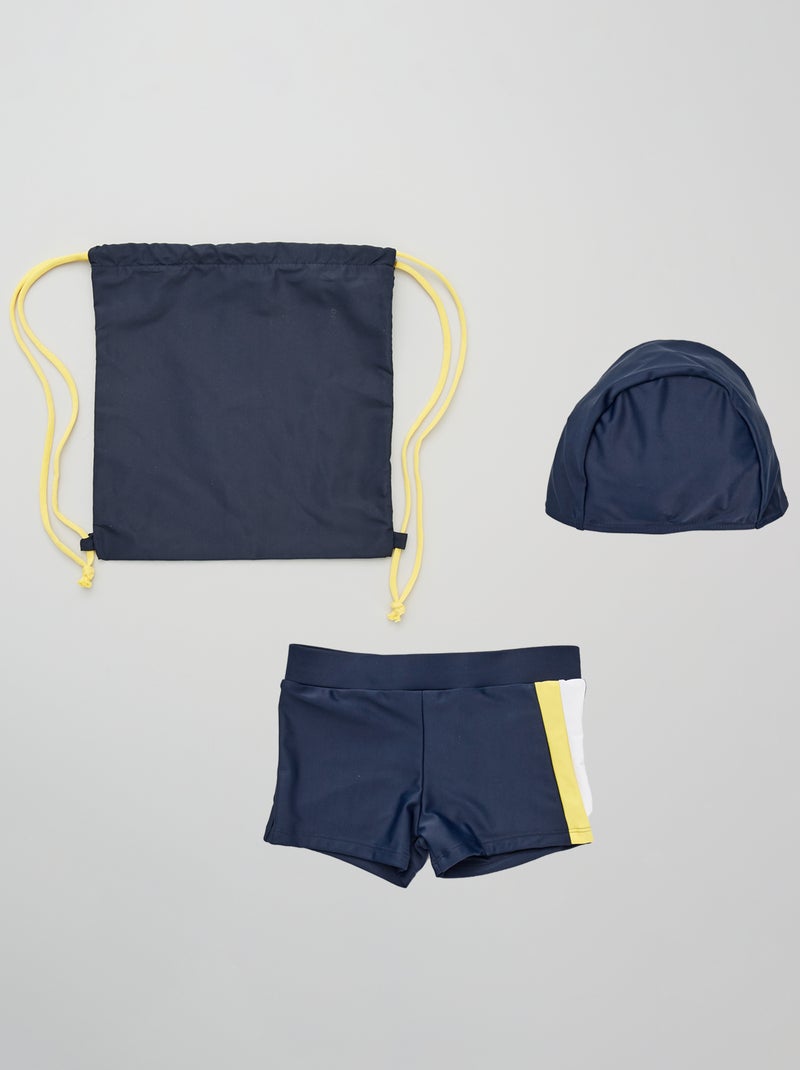 Kit natation bleu marine - Kiabi