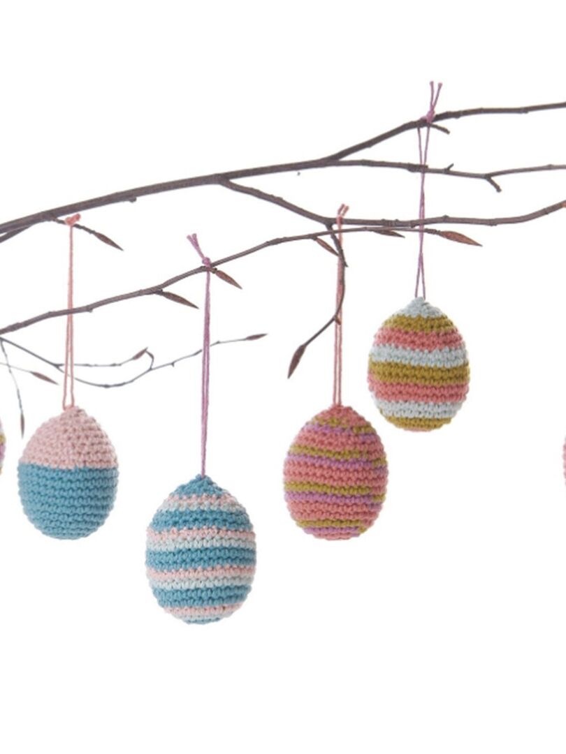 Kit de Point de Croix sur Toile PVC - Oeufs de Pâques SA7692