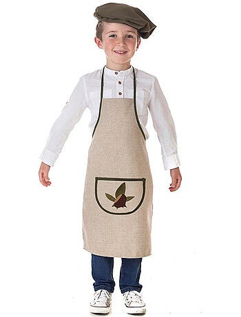 Kit ou costume de vendeur de châtaignes - Feuilles de châtaignier