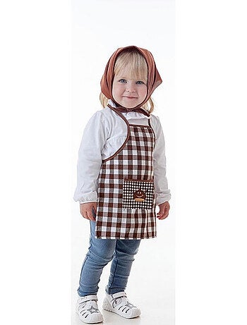 Kit ou costume de vendeur de châtaignes Ascen : tablier et foulard