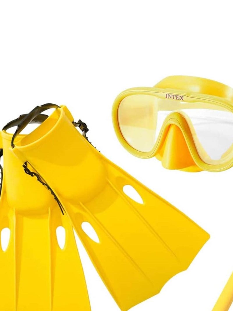 Kit plongée complet Master Class jaune N/A - Kiabi