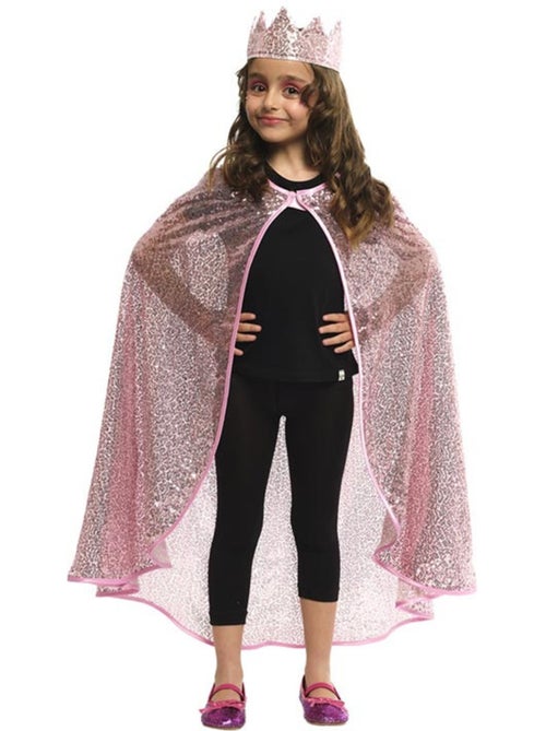Kit Princesse Paillettes : Cape et Couronne - Kiabi