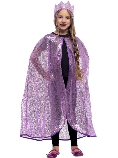 Kit Princesse Paillettes : Cape et Couronne - Kiabi