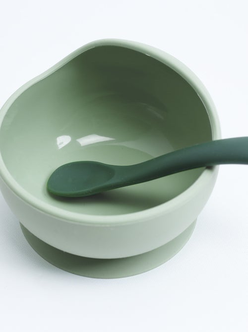 Kit repas silicone bébé - 2 pièces - Kiabi