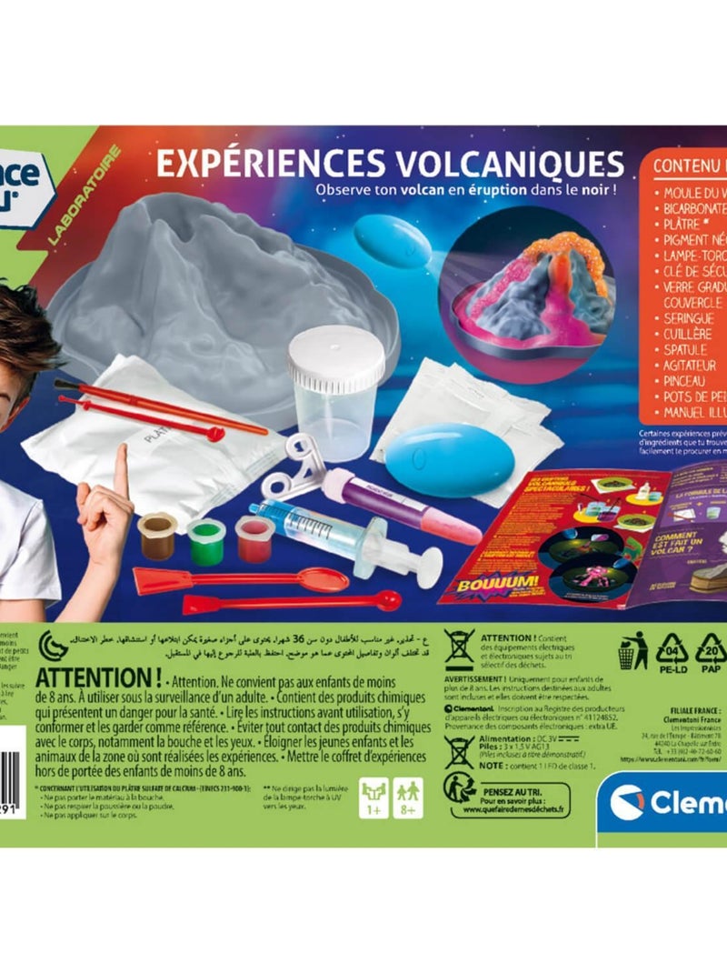 Kit science et jeu : Expériences volcaniques N/A - Kiabi
