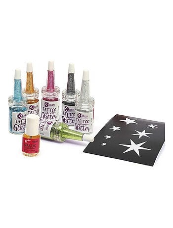 Kit Tatouages éphémères - Mes tattoos pailletés - Graine Créative