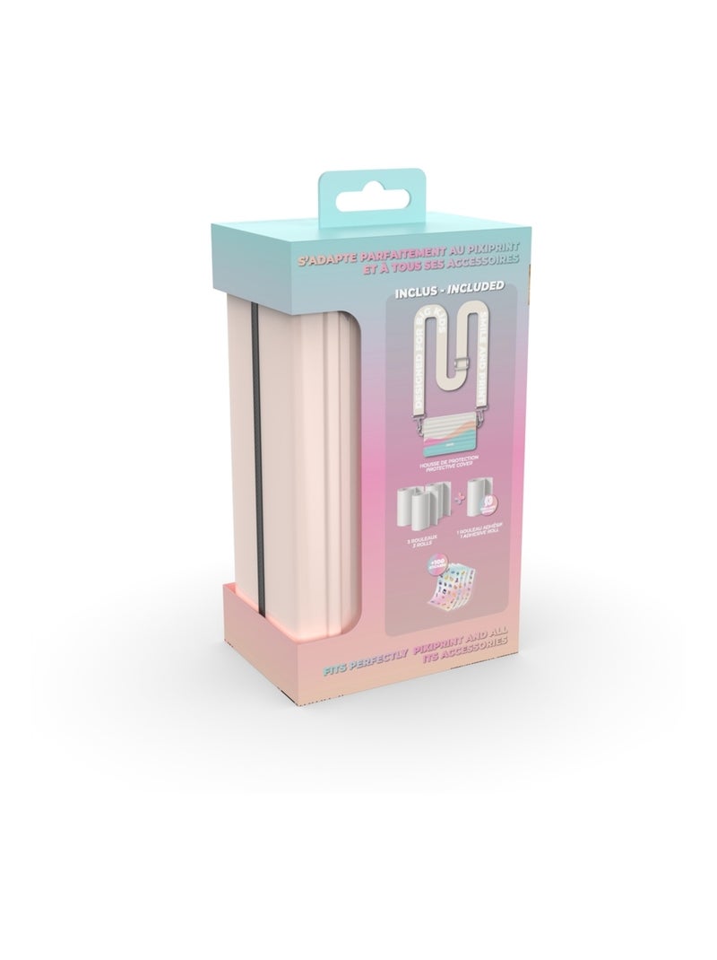 Kit Travel Pixiprint - Housse de Transport + 4 Rouleaux de Papier - Accessoire Pratique - MOB Multicolore - Kiabi