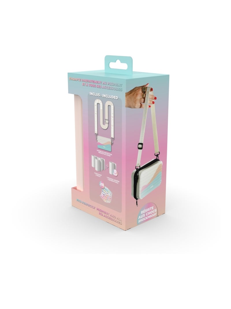 Kit Travel Pixiprint - Housse de Transport + 4 Rouleaux de Papier - Accessoire Pratique - MOB Multicolore - Kiabi
