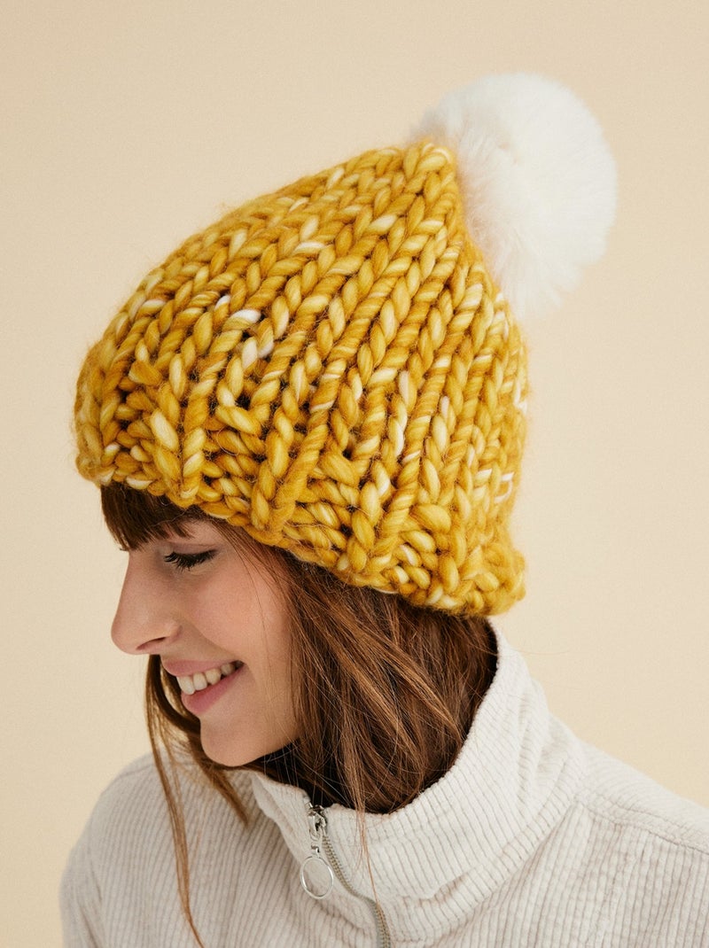 Kit Tricot  Bonnet Olympique Jaune - Kiabi