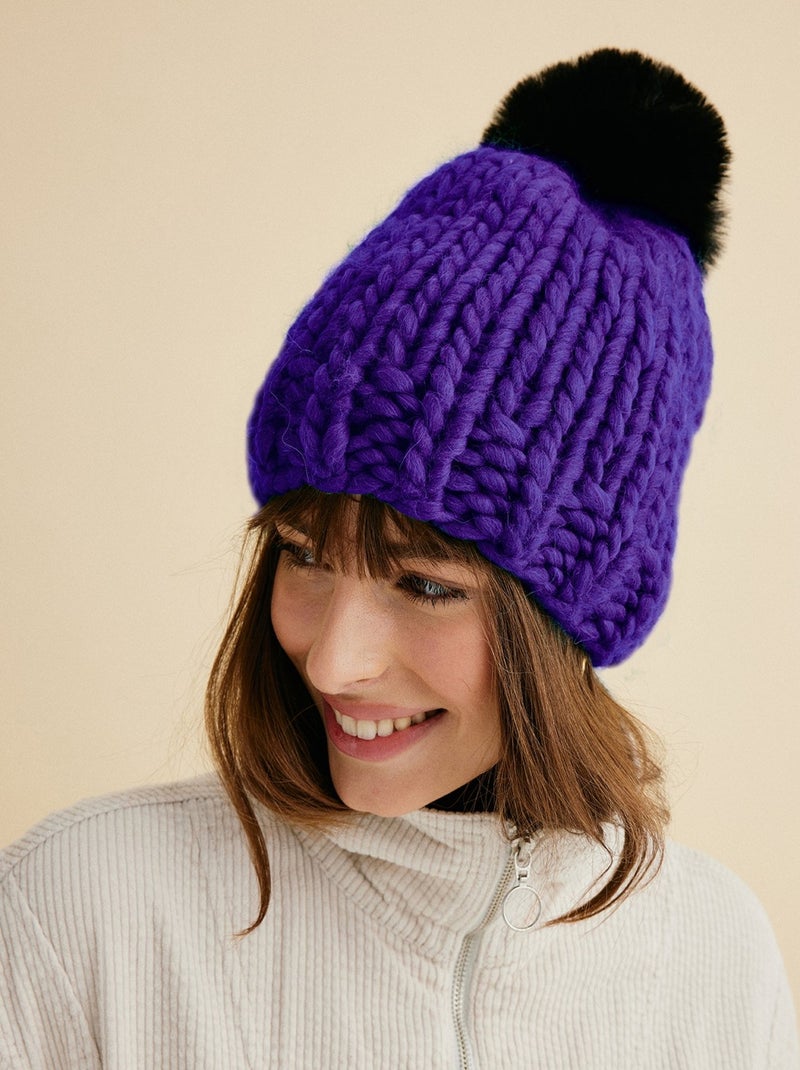 Kit Tricot  Bonnet Olympique Violet - Kiabi