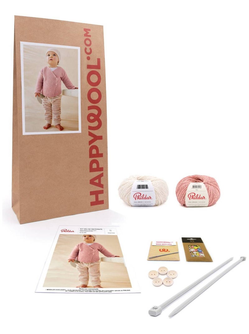 Kit Tricot Ensemble Maternité Vieux rose - Kiabi