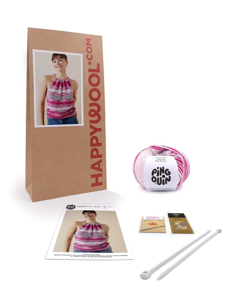 Kit Tricot Femme Débardeur Stories Rose - Kiabi