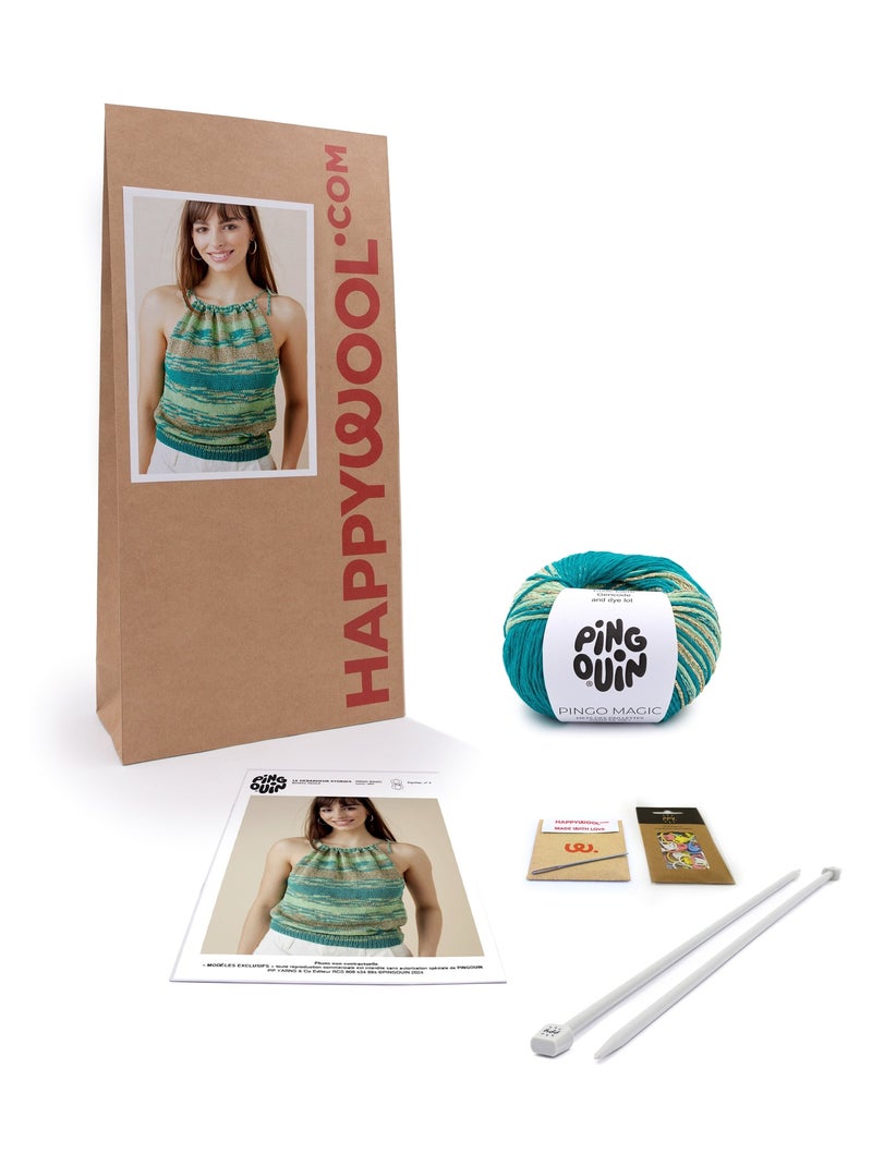 Kit Tricot Femme Débardeur Stories Vert - Kiabi